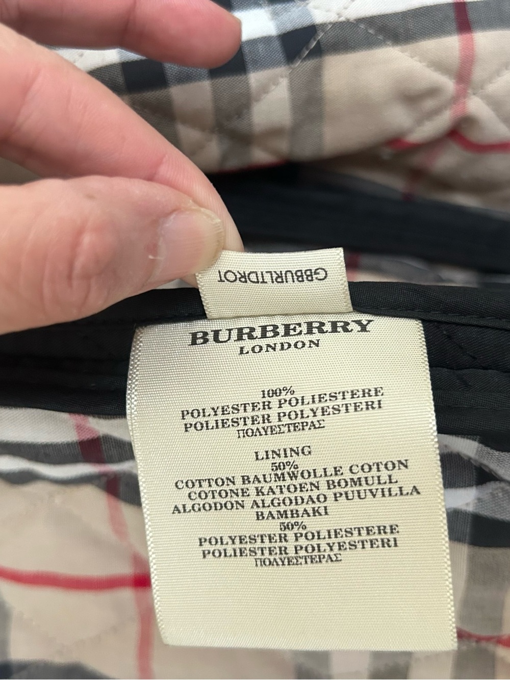 Vintage Authentic BURBERRY London Classic Nova Check Diamond Quilt Jacket Sz M - Picture 6 of 14